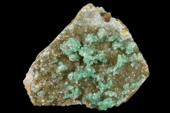 Atacamite On Quartz Crystals - Peru #132363